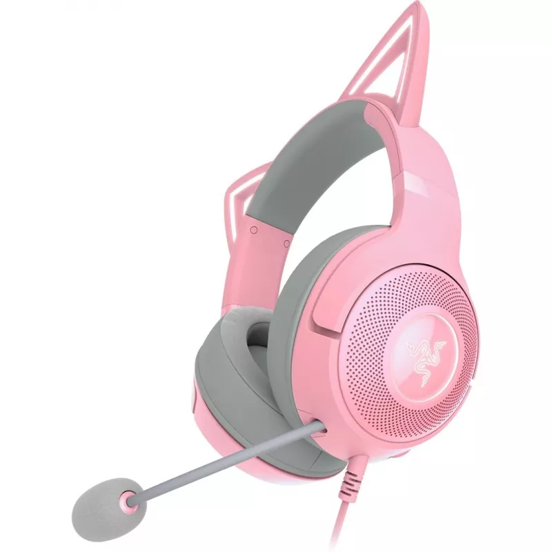 Wired over-ear headset Razer RZ04-04730200-R3M1 — circumaural, 1.3 m cable, 353 g, rose