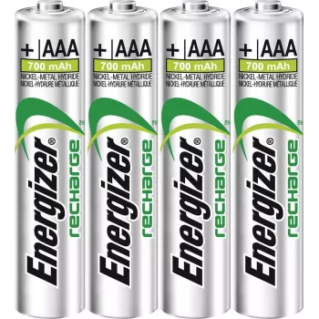 ENERGIZER BATTERY Accu Recharge Power Plus 700 mAh AAA HR3/4 Rechargeable, 4 pieces