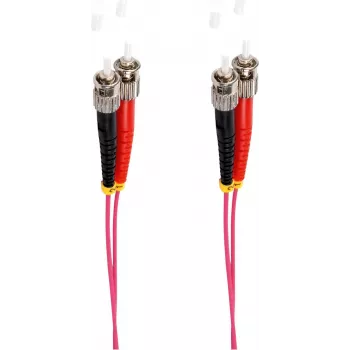 shiverpeaks BS77904/4. Cable Length: 5 m, Fibre Type: OM4, Connector 1: ST, Connector 2: ST, Core Diameter: 50 µm, Vollduplex, Cable Colour: Violet (BS77904/4)