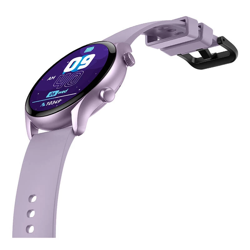 Smartwatch Zeblaze Btalk 3 Plus — 1.39 inch (3.53 cm) IPS 360×360 px, Touchscreen, Silicone Band, Purple