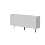 Chest of drawers Cama Meble LUCCA 3D 165x40x80 cm, white, particleboard frame