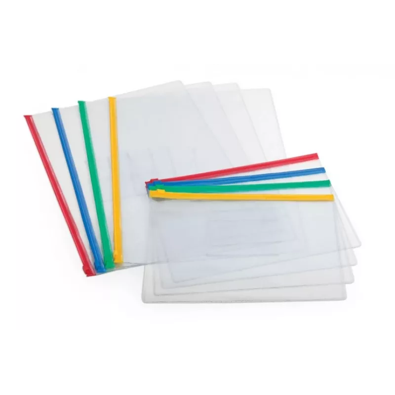 Folder Forpus, A5, with zipper in various colors, transparent