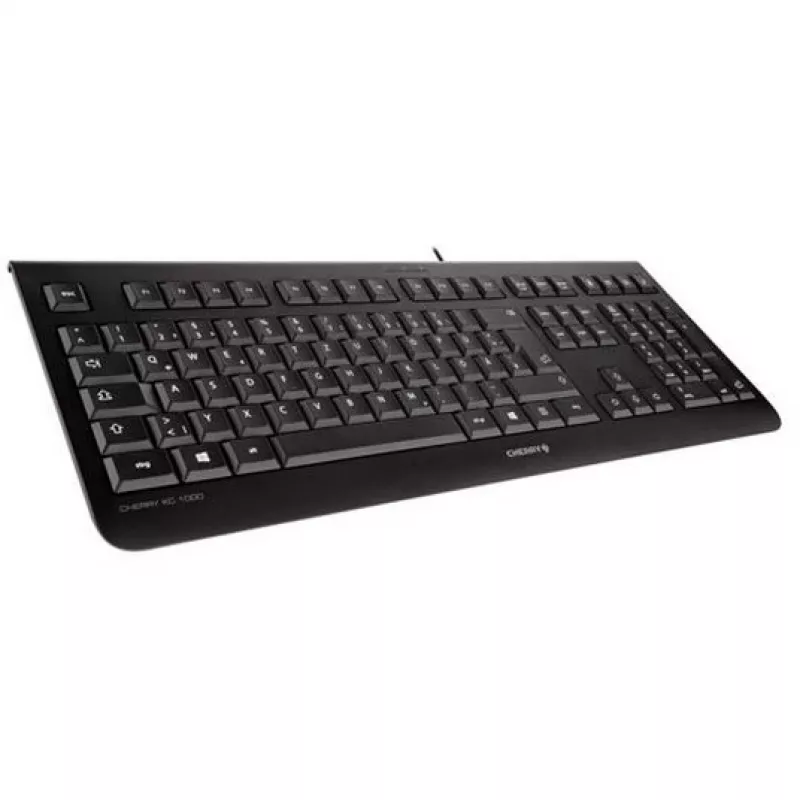 CHERRY KC 1000 keyboard Office USB QWERTY Spanish Black