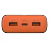 Portable charger TRACER EnerGen 20000 mAh, Power Delivery 20W, USB-C input, 2×USB-A outputs, 3-device support, orange