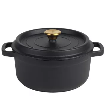 Cast iron stockpot Russell Hobbs 24 cm, black