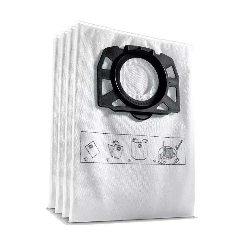 Karcher Filter Bags for MV4 20L Wet & Dry Vacuum Cleaner, 4 Pack
