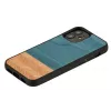 Phone case man and wood for iPhone 12 mini — denim black