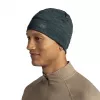 Beanie Buff Merino Lightweight Multistripes Forest — Buff merino wool lightweight beanie, unisex, dark green, 125 g/m²