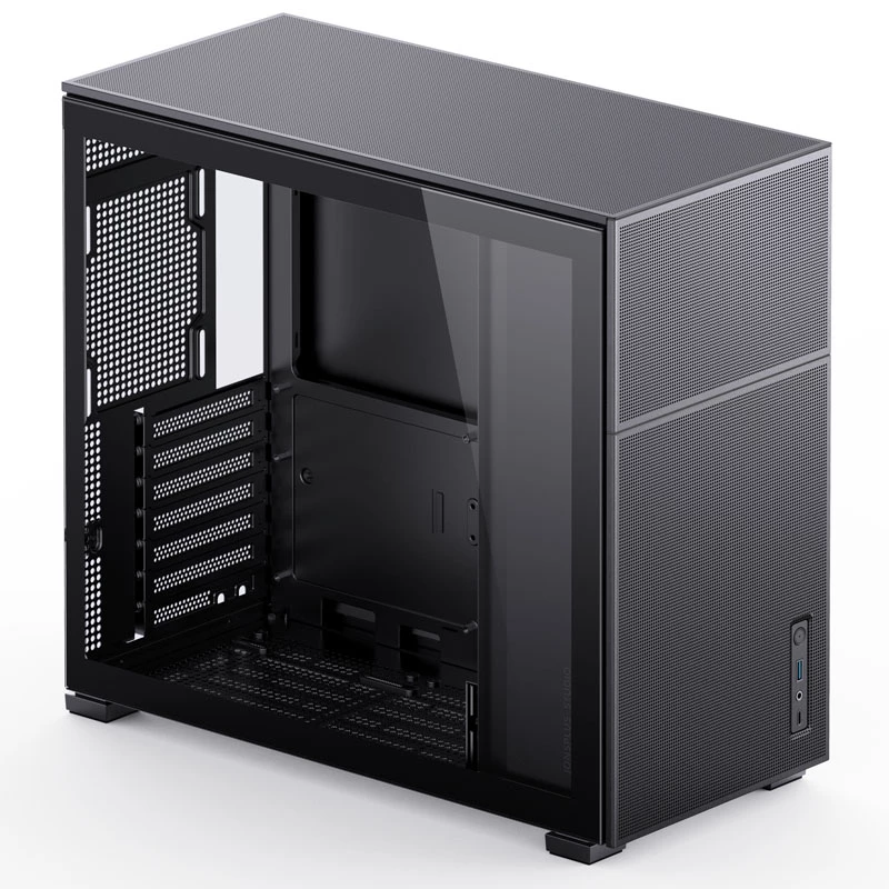 Jonsbo D41 Mesh Standard ATX PC Case – Black, Tempered Glass