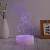 Manta SNL115RGB RGB 3D heart decorative LED lamp set