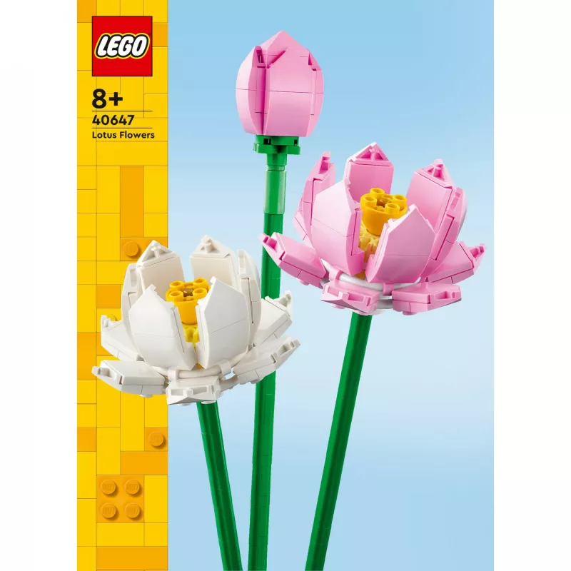 LEGO building set LEGO 40647 Lotus Flowers — Botanical Collection modular model, 220 pieces, height 300 mm, age 8+