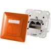 Socket-outlet RJ-45 ShiverPeaks BS74280-O, Category 6a, metallic orange finish