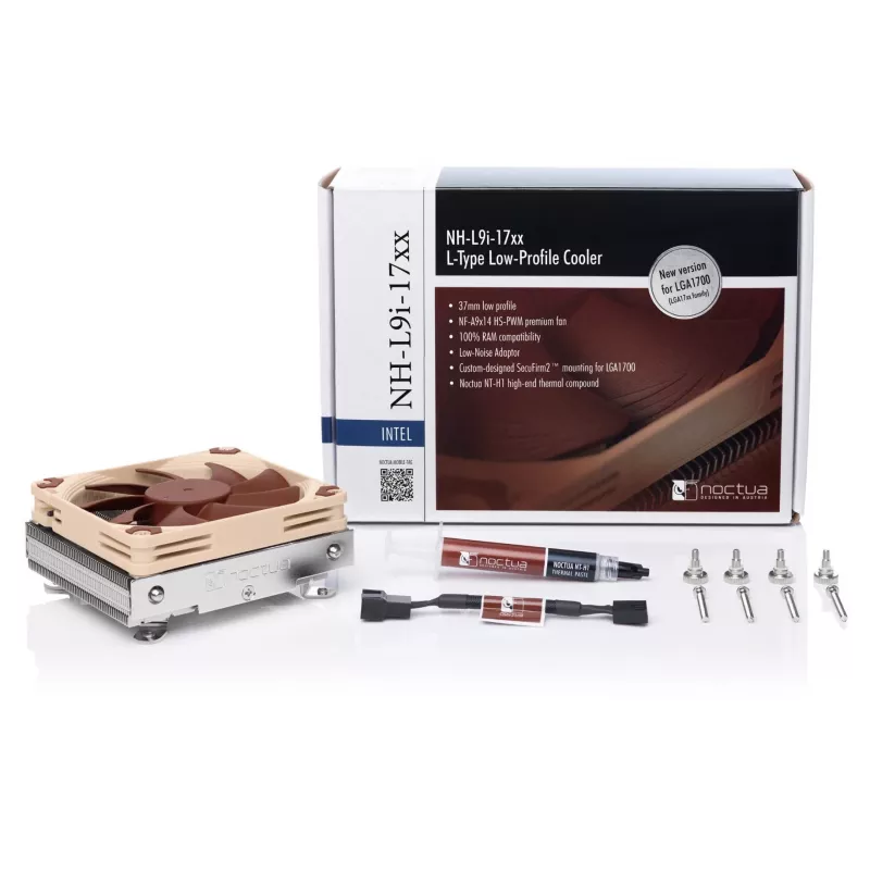 Noctua Cooler NH-L9i 17xx Processor Cooler 9.2 cm Beige, Brown 1 pc(s)