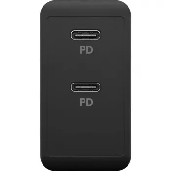 Indoor Charger Goobay 61757 Fast Charging USB Type-C 2 Ports Black