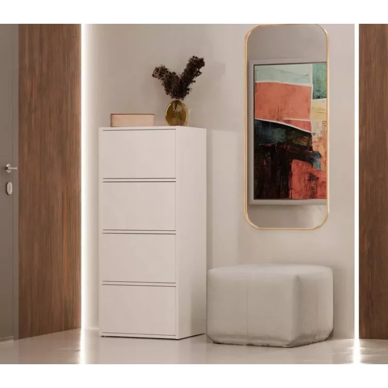ALMA WHITE CHEST OF DRAWERS