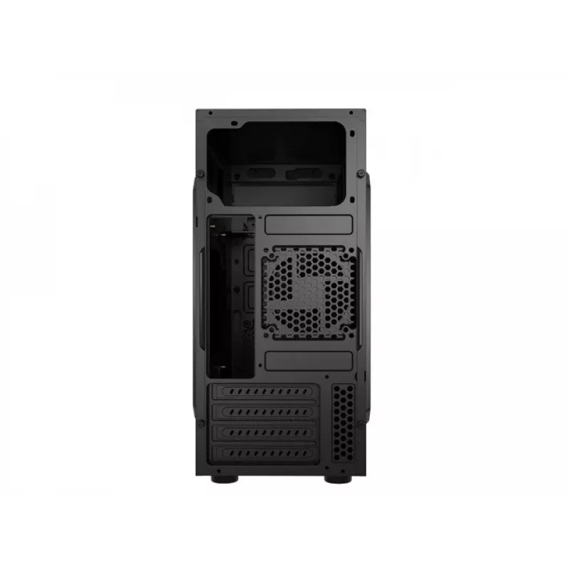 PC Case NATEC Helix Mini Tower Black — microATX/Mini-ITX, 3x3.5 inch + 5x2.5 inch, 33 cm GPU, USB-C/USB-A ports