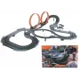 Mechanical toy track Madej Car track with two loops — 011406, children's pull-back and push cars set