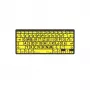 Logickeyboard LKB-LPBY-BTON-DE Keyboard Bluetooth QWERTZ German Black - Yellow (LKB-LPBY-BTON-DE)