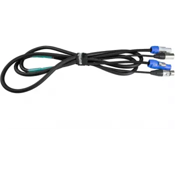 DMX combo cable EUROLITE 3 m with P-Con and 3‑pin XLR connectors (model 30227782)