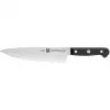 Knife and cutlery block set ZWILLING Gourmet 7 pcs — stainless steel blades, plastic handles, includes chef, carving, bread, paring, universal knives, kitchen shears
