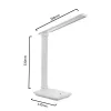 LED desk lamp MACLEAN MCE614W 9W, white, adjustable tilt and dimmable
