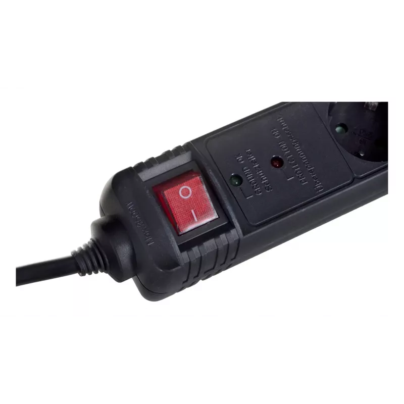 Surge Protector Gembird SPG5-C-10 Black 5 AC Outlets 250V 3m