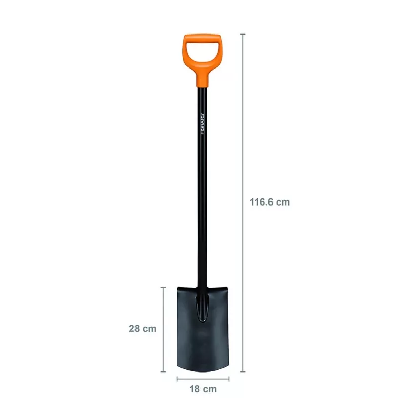 Spade Fiskars 131403 — Fiskars garden spade model 131403, steel blade, wooden handle