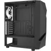Aerocool Scape-G-BK-v2 Midi-Tower, Tempered Glass, FRGB - black