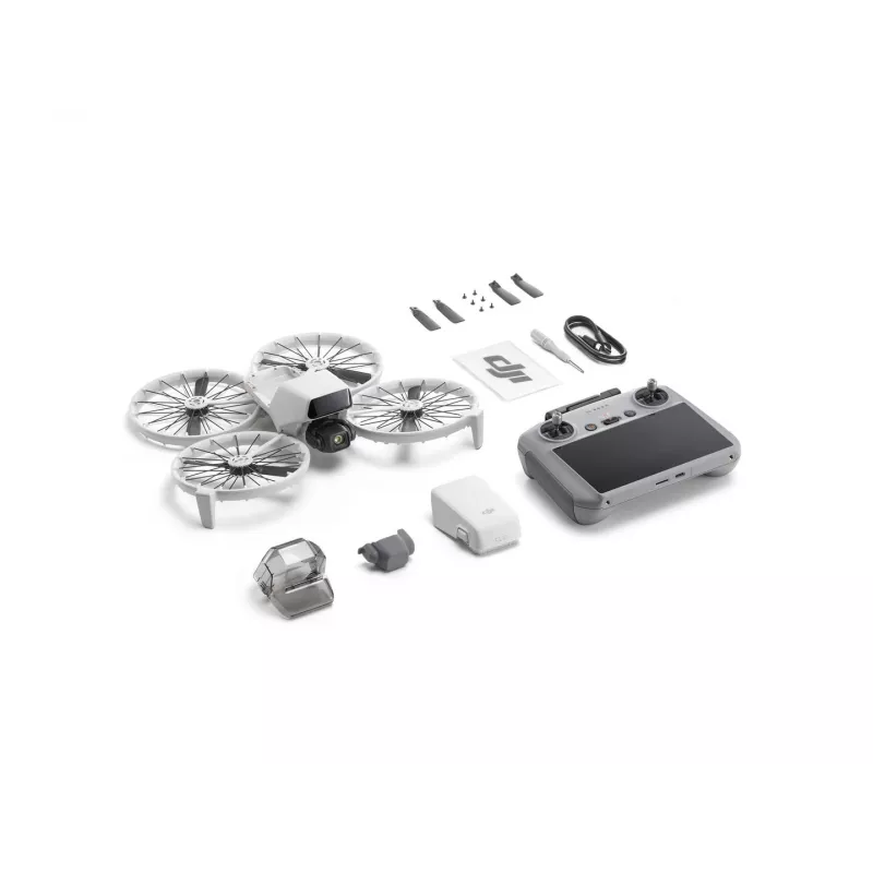 Drone DJI Flip 4 with 48 MP camera, 4K (3840x2160), 3110 mAh battery, 16 m/s, 14,000 m range, 4 rotors, 0.249 kg, Black/White