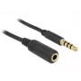 Audio Cable DeLOCK 84667 2m 3.5mm Black