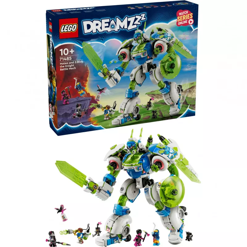 Construction Toy LEGO Mateo and Z-Blob the Knight Mech set 71485 — minifigure and buildable mech playset