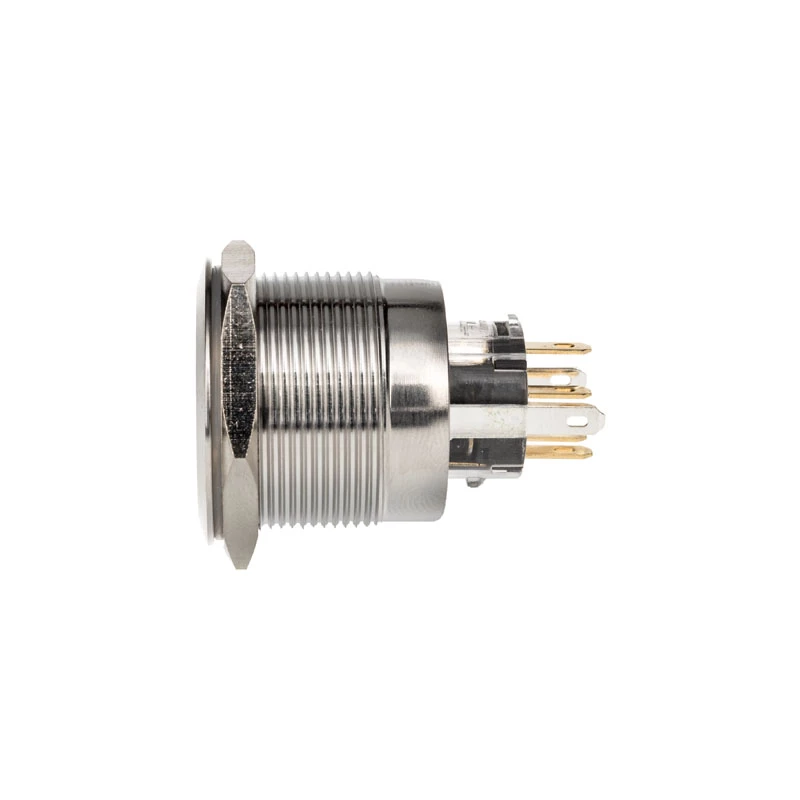 DimasTech vandal-resistant switch/button 25 mm Silverline Dot RGB PD212
