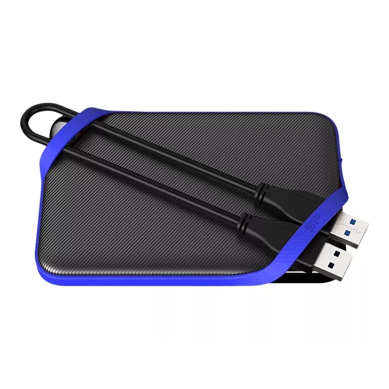 External Hard Drive Silicon Power A62S 2TB, USB Type-A 3.2 Gen 1, Blue/Black