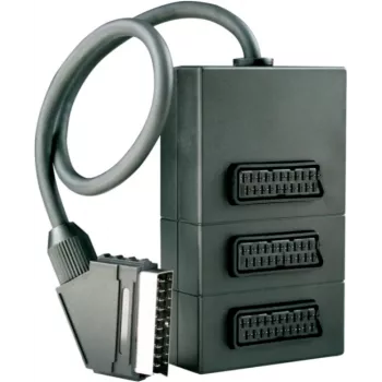 SCART Adapter Schwaiger SCV7030 533 1x SCART 3 Outputs