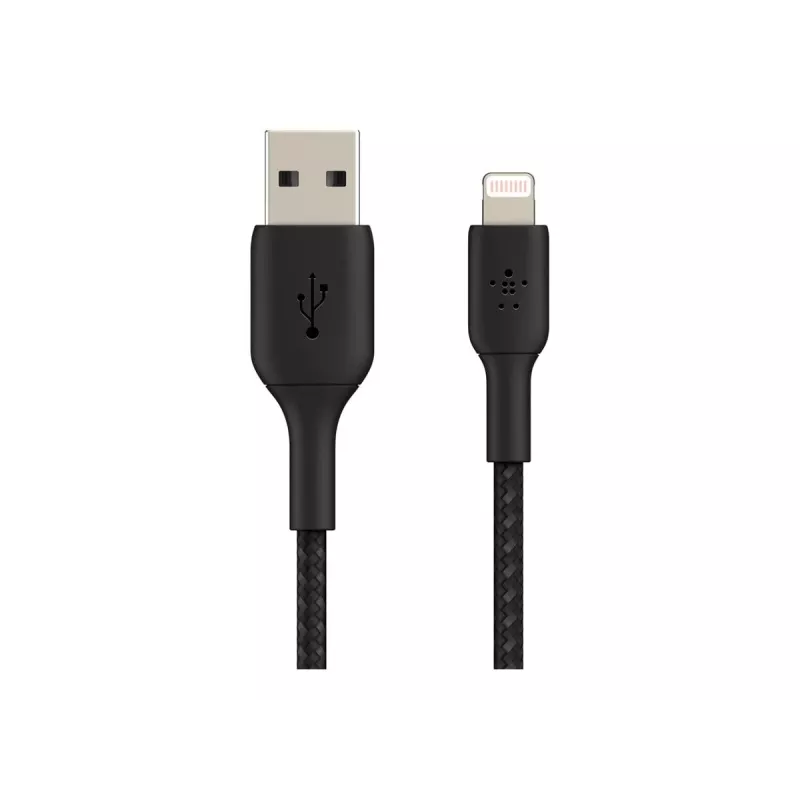 Cable Braided USB-Light ning 15cm black