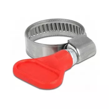 Butterfly Clamp DeLOCK 400 SS 16 - 25 mm 5 pieces red