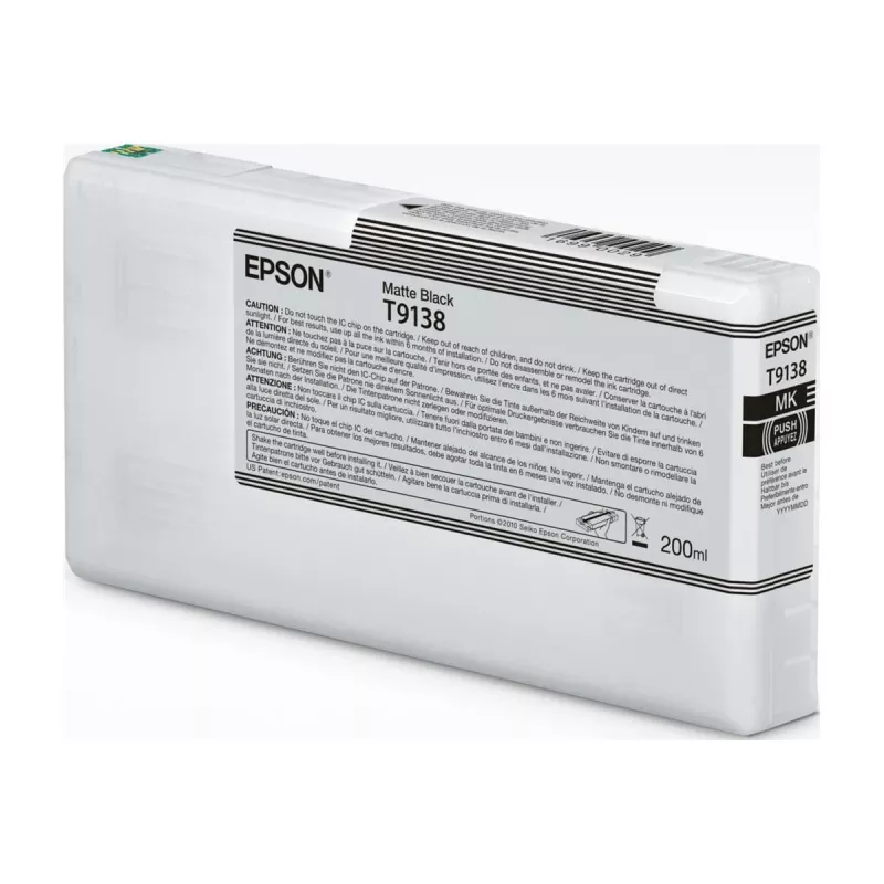 Ink Cartridge Epson T9138 Matte Black 200 ml – Matte Black Ink Cartridge