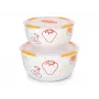 Salad bowl Oursson BS4781RC/OR Round Ceramic 2 pcs