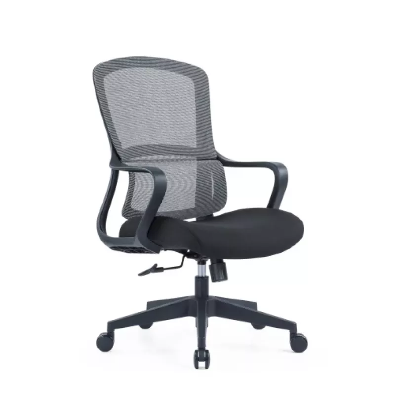 Up Up Darwin ergonomic office chair Black, Black fabric + Grey mesh