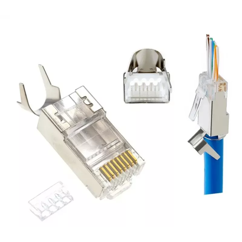RJ45 connectors GEMBIRD CAT7 8P8C gold plated 15µ FTP/SFTP, pack of 100