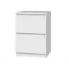 MALWA M2 WHITE BEDSIDE TABLE