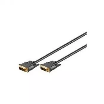 Wentronic Goobay - DVI-Cable - Dual Link - DVI-I (M) - DVI-I (M) - 10,0m - Thumbscrews - Black (69208)