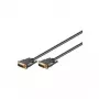 Wentronic Goobay - DVI-Cable - Dual Link - DVI-I (M) - DVI-I (M) - 10,0m - Thumbscrews - Black (69208)