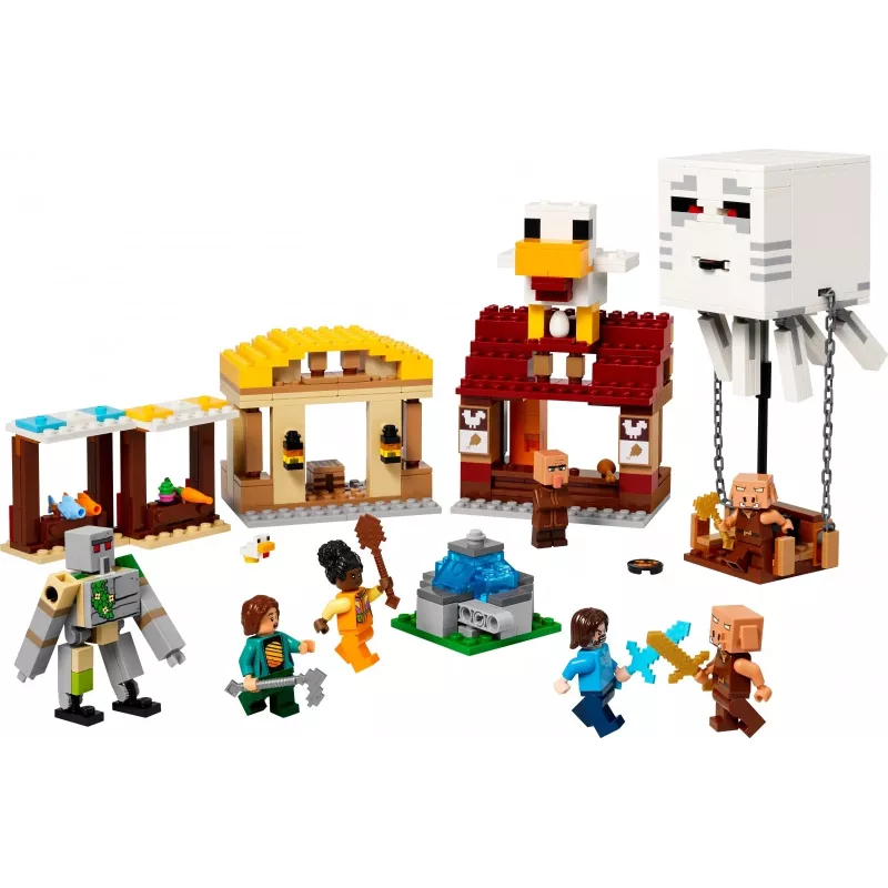 LEGO MINECRAFT 21273 The Ghast Balloon Village Attack