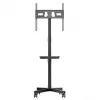 TV cart MACLEAN MC-949 for 32–55 inch TVs, VESA 75×75–400×400 mm, max load 25 kg, height 147–155 cm, storage shelf, black