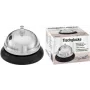 Call bell WEDO 62 4411 — metal desk/service bell, black base, silver dome, Ø 8.5 cm, 60 mm height