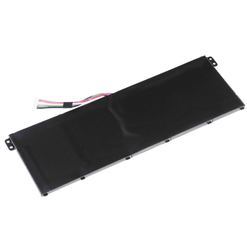 Battery Green Cell AC52 for Acer Aspire E11 ES1-111M ES1-131 E15 ES1-512 Chromebook CB3-111 CB5-311, 11.4V 2200mAh Li-Ion, 3 cells, black