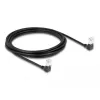 DeLOCK RJ45 Network Cable Cat.6A S/FTP Slim 90° Downwards 3m Black