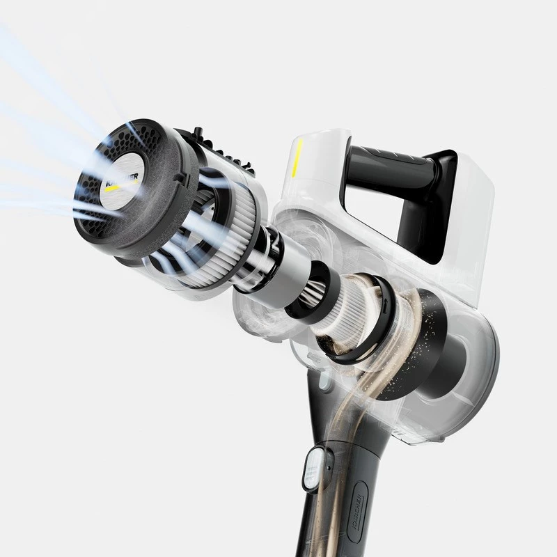 Stick vacuum Kärcher VCS 3 Nano — battery, HEPA filter, bagless 0.6 L, 2.5 Ah, black