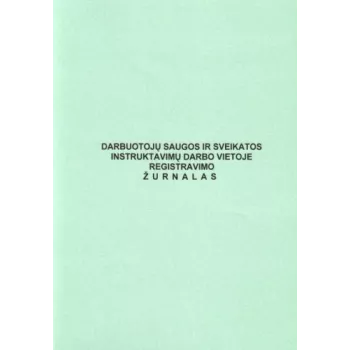 Workplace Safety and Health Instruction Log Book, A4, 24 pages (0720-024)
